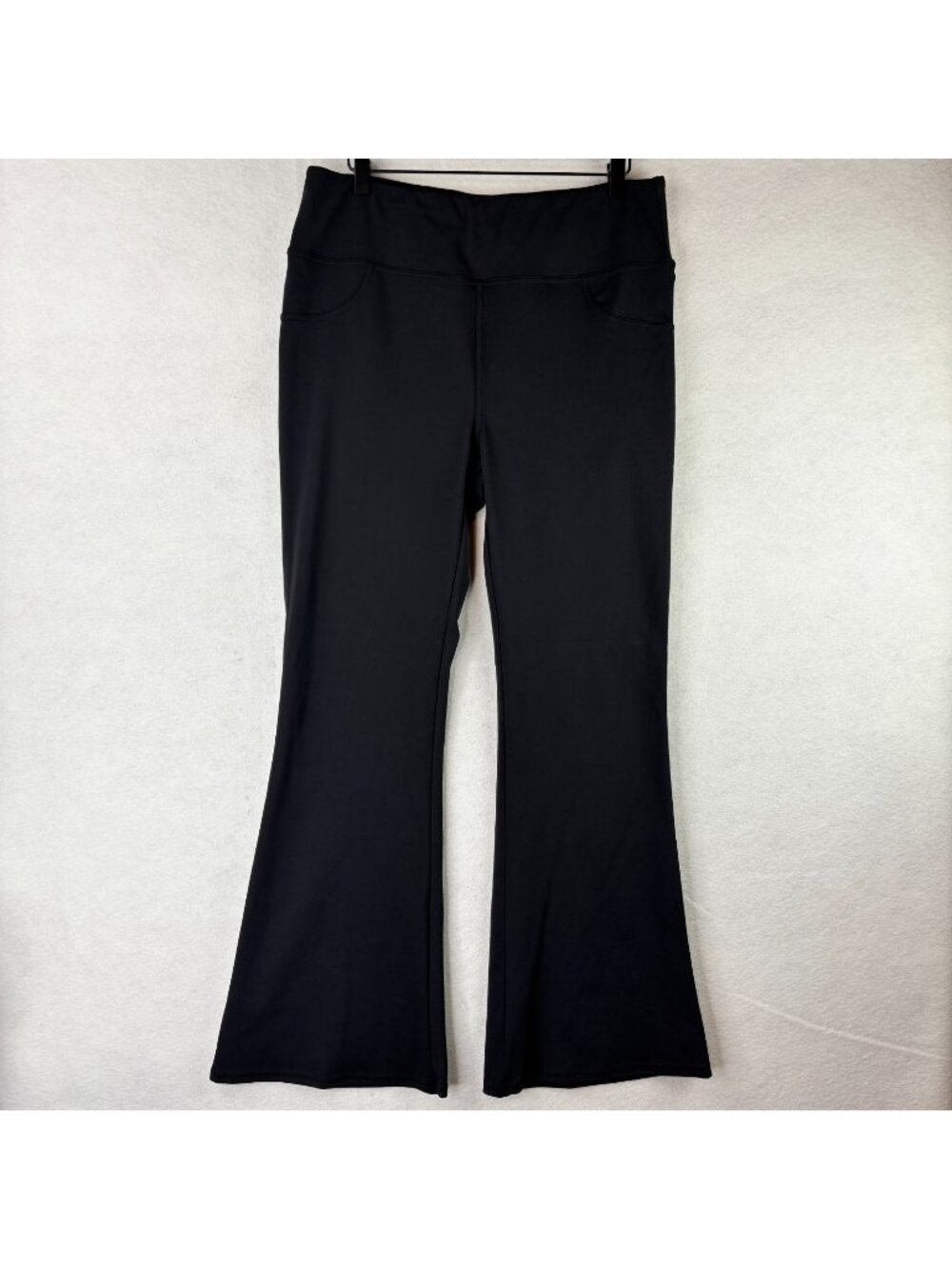 Halara Halo Tek Air High Waist Pants Womens Sz XL  Black  Wide Leg Pull On NWT